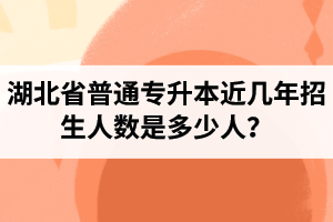 湖北省普通專升本近幾年招生人數(shù)是多少人？工作和升本怎么選擇比較好？