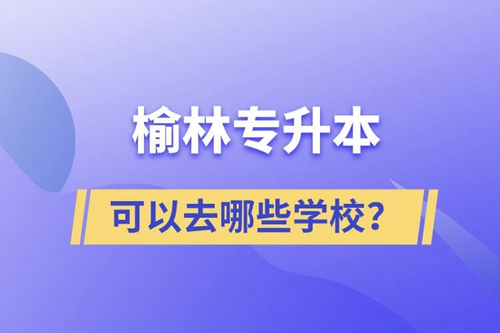 榆林專升本可以去哪些學(xué)校？