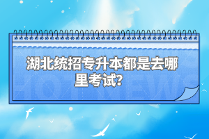 湖北統(tǒng)招專升本都是去哪里考試？